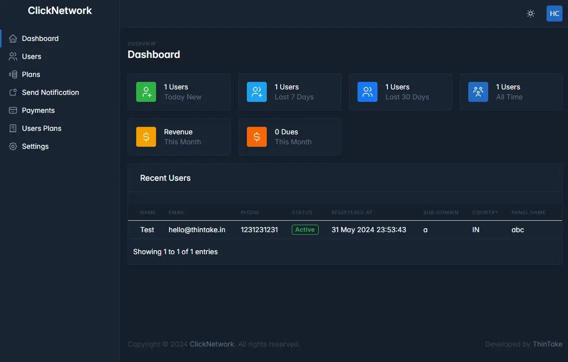 Affiliate Tracking SaaS Platform